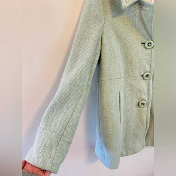 J. Crew Wool Blend Button Down Coat - Size 10 - Picture 3 of 10